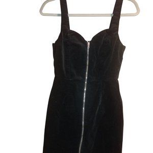 HM Divided Velvet Jumper Dress , Black size 6